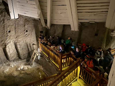 Wycieczka klasy 4i 5 do kopalni soli w Wieliczce