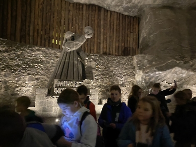 Wycieczka klasy 4i 5 do kopalni soli w Wieliczce