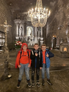 Wycieczka klasy 4i 5 do kopalni soli w Wieliczce