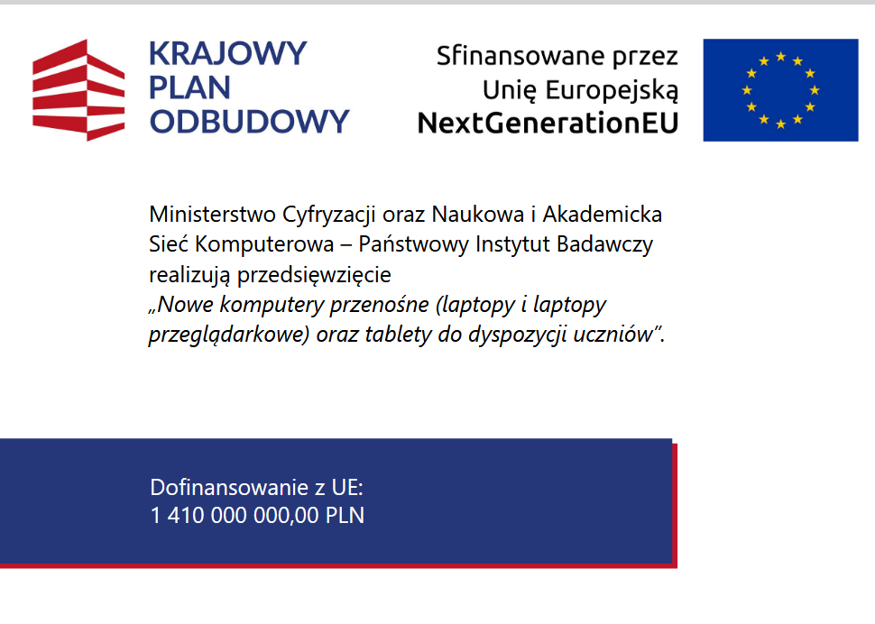 Nowoczesny sprzęt w ramach programu KPO